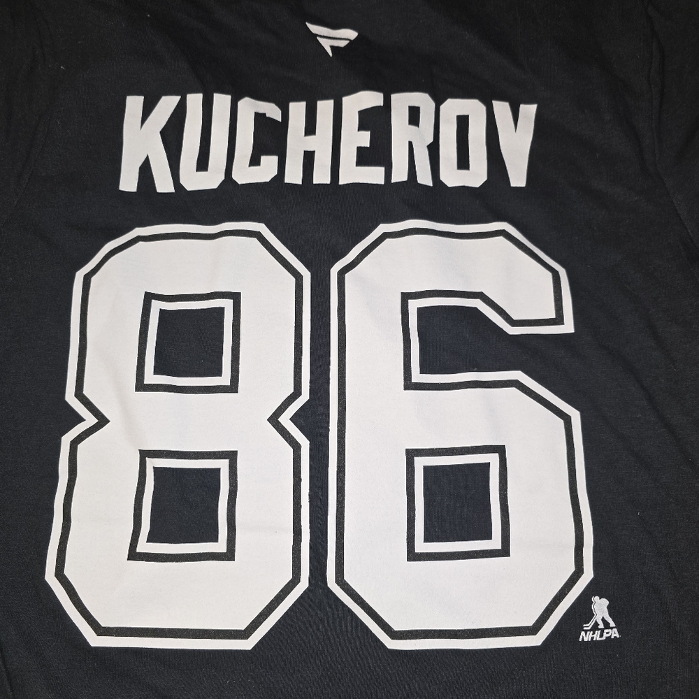 Fanatics NHL Lightning Black Tee Womens Size S (86 KUCHEROV) - Picture 3 of 7